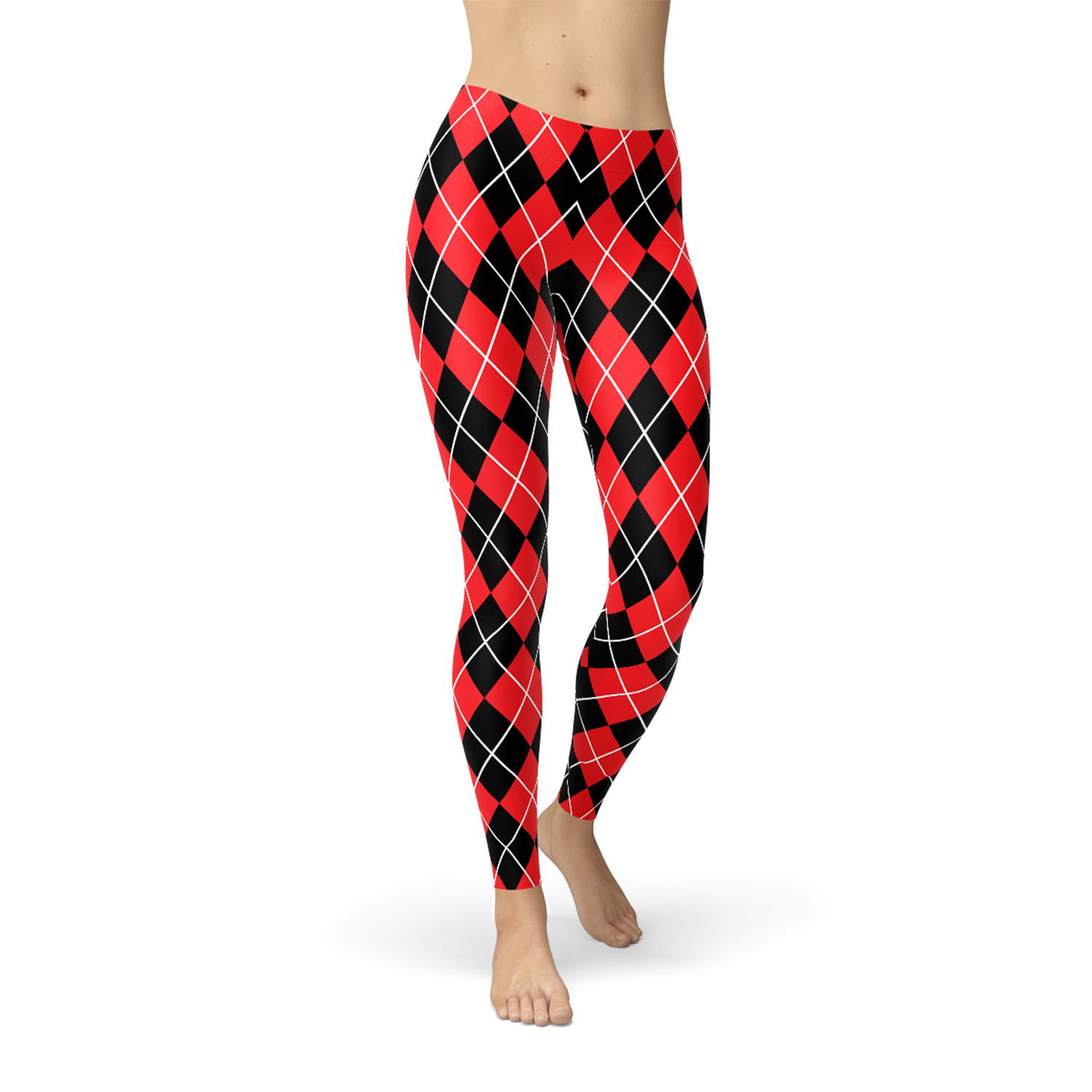 Womens Red Argyle Leggings - Harley Quinn Inspired – Found By Me - Everyday  Clothing & Accessories