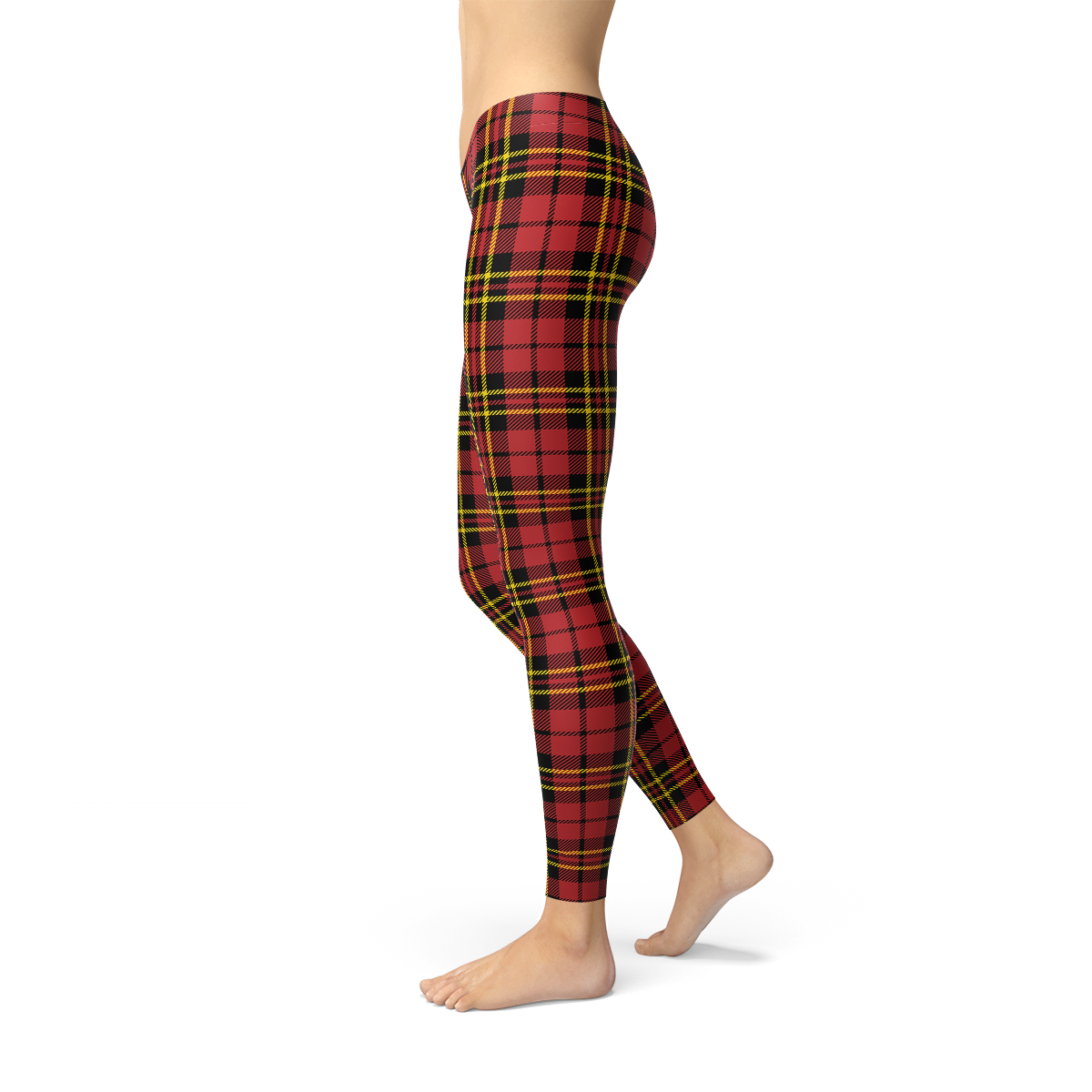 Womens Red Plaid Tartan Leggings – Found By Me - Everyday Clothing &  Accessories