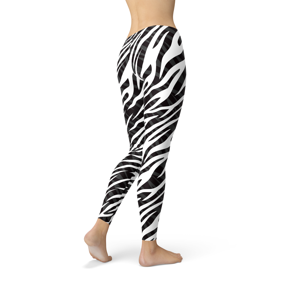 Womens Zebra Stripes Leggings