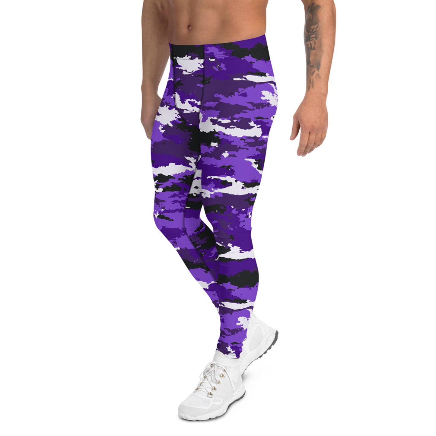 Purple Camo Leggings for Men