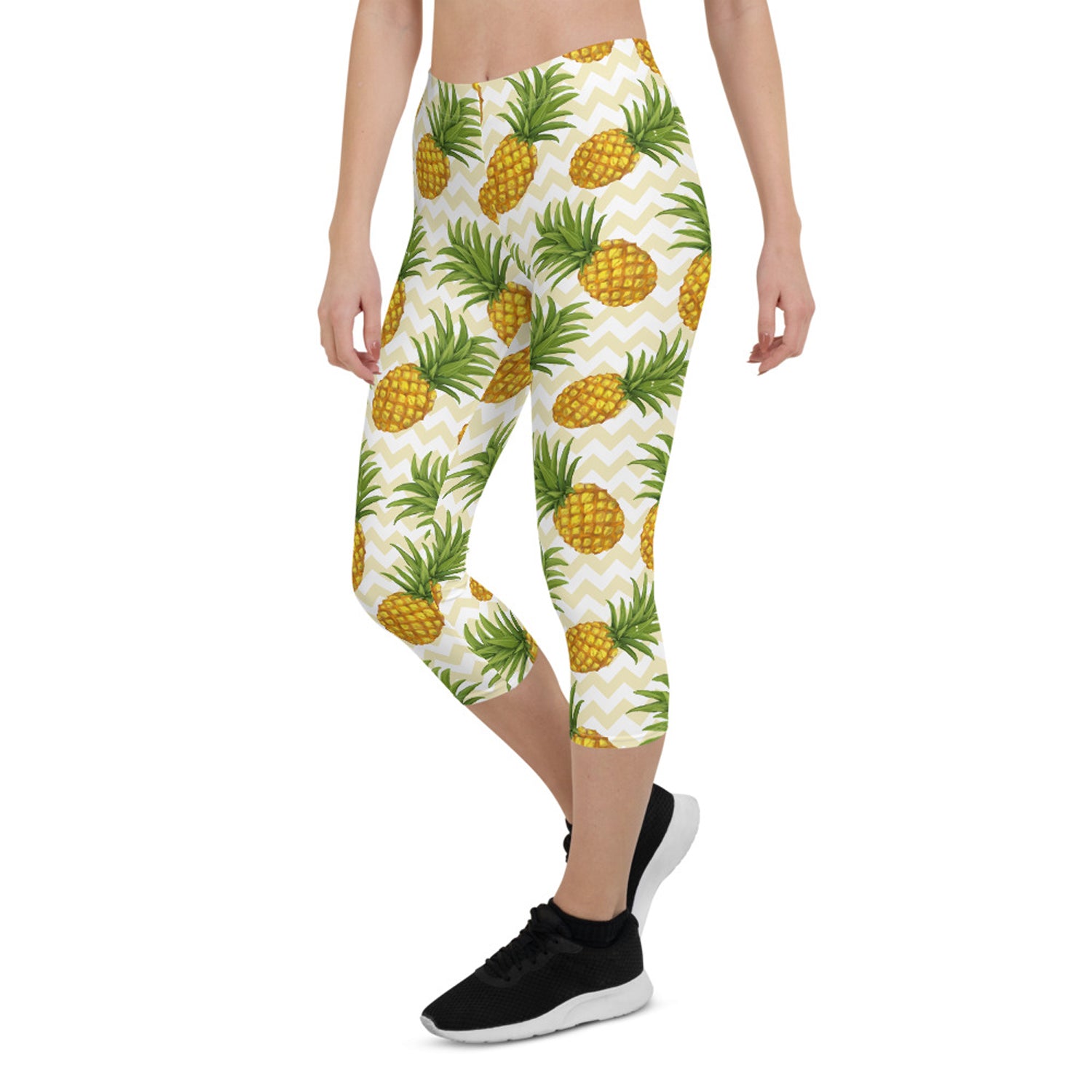 Women Pineapple Capri Leggings – Found By Me - Everyday Clothing
