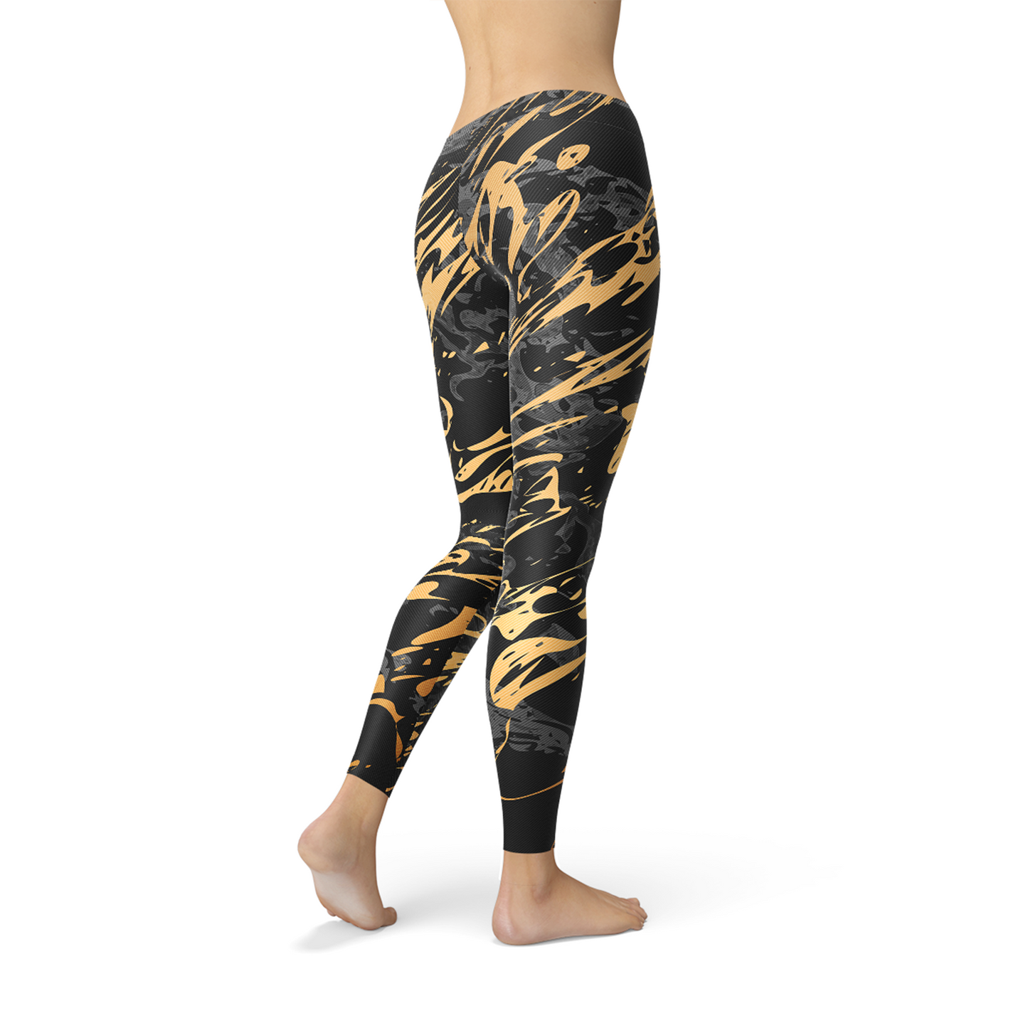 Womens Black Marble w/ Gold Splash Leggings – Found By Me - Everyday  Clothing & Accessories